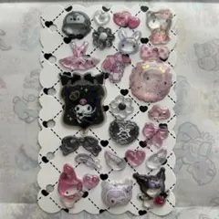 黒ピンク系シール おすそ分け ボンボンドロップシール