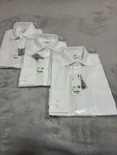 ニュープライス スーパーノンアイロンスリムシャツ S ホワイト 3枚セット