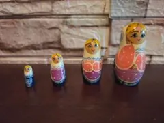 木製マトリョーシカ 4個セット