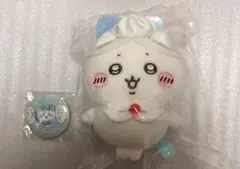 ちいかわ　ハチワレ ホイップ誕生日なマスコット　/ まじかる 缶バッジ