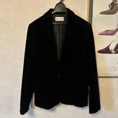 L&Beautiful ベルベット テーラードジャケット セレモニー　サイズ11