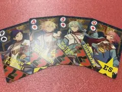 あんスタ　ビジュアルプレイングカード　fine 英智　弓弦　渉　桃李