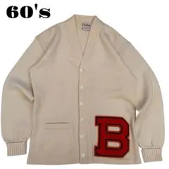 デッド！60's【INDIAN BRAND SPORTS】レタードカーディガンのサムネイル