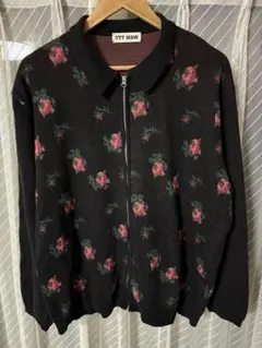 TTT MSW Kasuri Knit polo ニットポロ TTT MSW Knit Polo Cardigan Brown