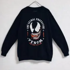 US古着　輸入古着　スパイダーマン　ヴェノム ビッグプリント スウェット XL
