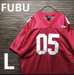 FUBUメッシュゲームシャツ レッド 05 サウスポール古着 当時物のサムネイル