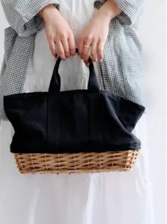 ◆チャンピ様専用ページ◆美品■□　salut! サリュ 柳トートバッグ　黒　□■