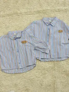 apres les cours ストライプ長袖シャツ　80・100サイズ
