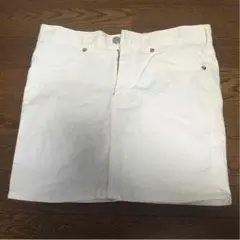 白デニムスカート