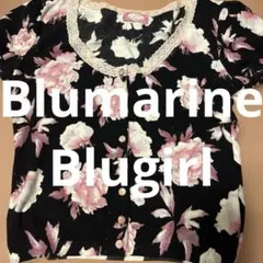 新品 Blumarine お花柄 キャミソール ノースリーブ ブラック - メルカリ