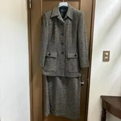ミスパリ/ツイードジャケット&ロングスカート セットアップ/11号 M〜L