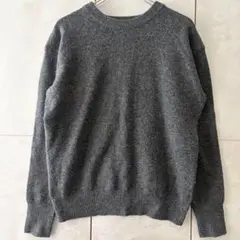 JEANASIS ジーナシス クルーネック ニット セーター グレー F