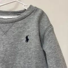 Ralph ラルフローレングレー ロゴ刺繍 クルーネック トレーナー