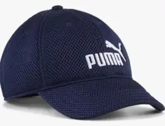 新品 PUMA キッズ キャップ 54.5cm ネイビー ロゴのサムネイル