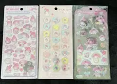 【正規品】ボンボンドロップシールサンリオ第二弾他３枚セット※マイメロディー