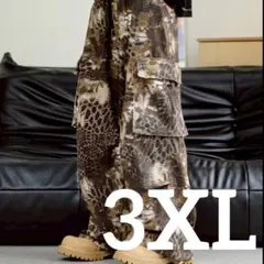 カーゴパンツ ワイドパンツ リアルツリー ストリート 迷彩 カモフラ パンツ