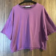 SIMPLICITÉ パープル オーバーサイズ Tシャツ