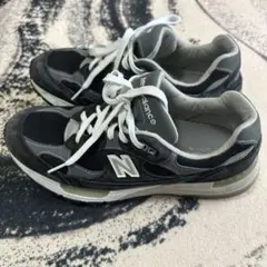 New Balance 992スニーカー ブラック/グレー