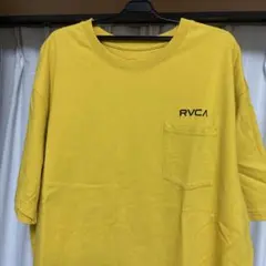RVCA Tシャツ イエロー ポケット付