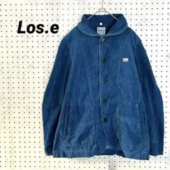 Los.e ロセ コーデュロイジャケット インディゴ　丸襟（M）こなれ感
