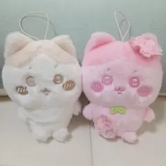 ちいかわ　ぬいぱれっと　ミルク＆さくらいろマスコット　ハチワレ　2体セット