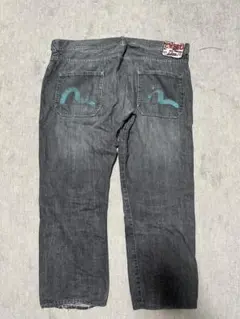 ブラックデニム ストレート