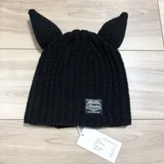 BASICKS ウサギ耳 ブラックニット帽 BASICKS ウサギ耳 ブラックニット帽 - メルカリ
