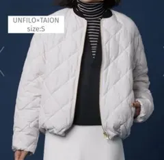 TAION×UNFILO キルティングダウン ショート丈ブルゾン