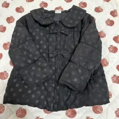 キッズ　ダウンジャケット　ドット柄　110 女の子