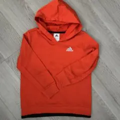 adidas オレンジ パーカー 130