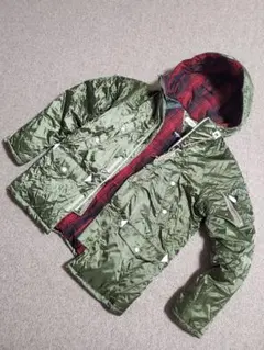 オリーブグリーン キルティングジャケットL