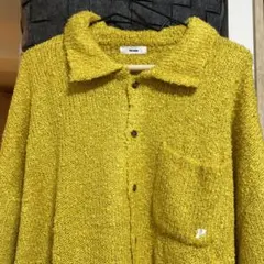 Perushu イエロー ニットカーディガンのサムネイル