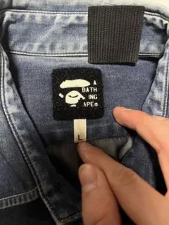 極稀少ABATHINGAPEマジックテープタグWINDSTOPPERデニムジャケのサムネイル