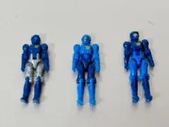ダイアクロン隊員/ ブルー　女性隊員　　3名セットのサムネイル