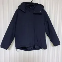 中綿フード取り外し可能アウター　ブラック