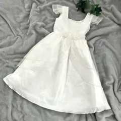 子供用 ドレス ホワイト 130