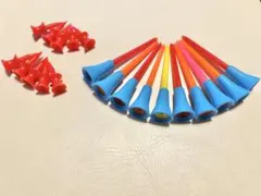 マルチカラーロングゴルフティー＋ショートティー　20本