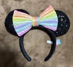 ディズニー カチューシャ ミニー ブラック 40周年