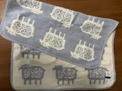 ブランケット　ヒツジ　エンジェルブルー