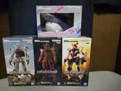 【新品未開封】限界突破 ジークアクス フィギュア3体＋ハロ型スピーカー