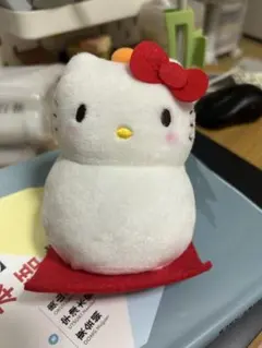 ハローキティ 鏡餅マスコット ぬいぐるみのサムネイル