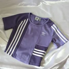 アディダス adidas 半袖Tシャツ クロップドTシャツ スポーティー ロゴ入のサムネイル