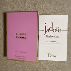【CHANEL】Chance & 【DIOR】J'adoreサンプルセット
