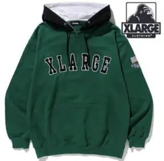 XLARGE ハーフジップパーカー グリーン 緑 XLサイズ