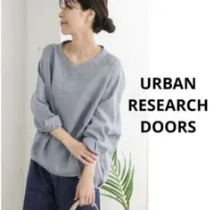 URBAN RESEARCH DOORS リネンバックタックプルオーバー