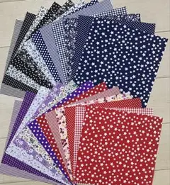 【匿名配送】カットクロス 24枚セット25cm×25cm コットン生地 A