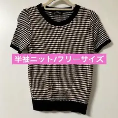 半袖ニット/フリーサイズ/秋