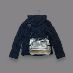 3way　Silver soft leather　Design bag