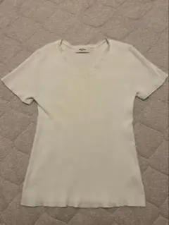 Mila Owen リブニット Vネック 半袖 Tシャツのサムネイル