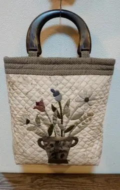 パッチワークキルト　バッグ【ハンドメイド】